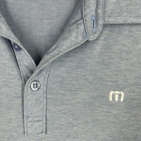 TRAVIS MATHEW POLO SHIRT MENS XXL BLUE GOLF CASUAL BUSINESS PIMA-COTTON PERU - Picture 3 of 10